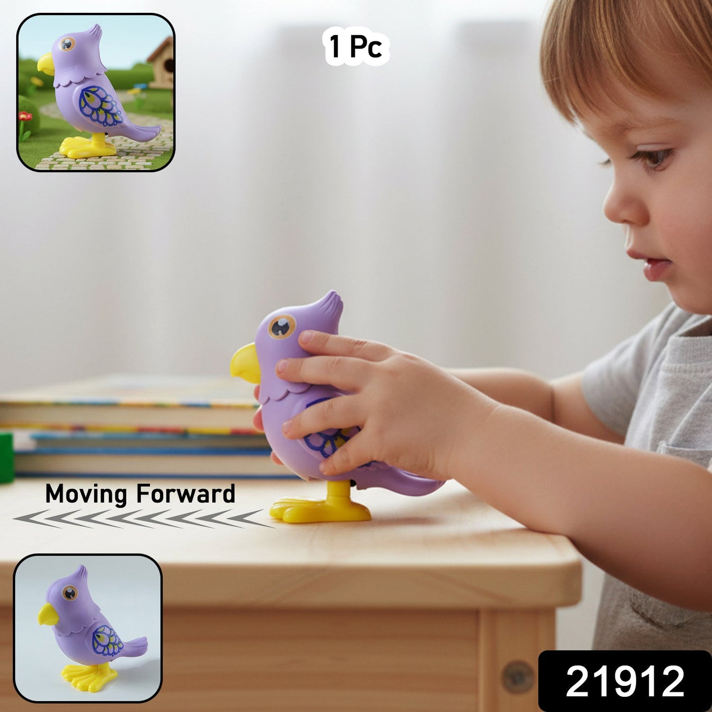 Key operated jumping toy