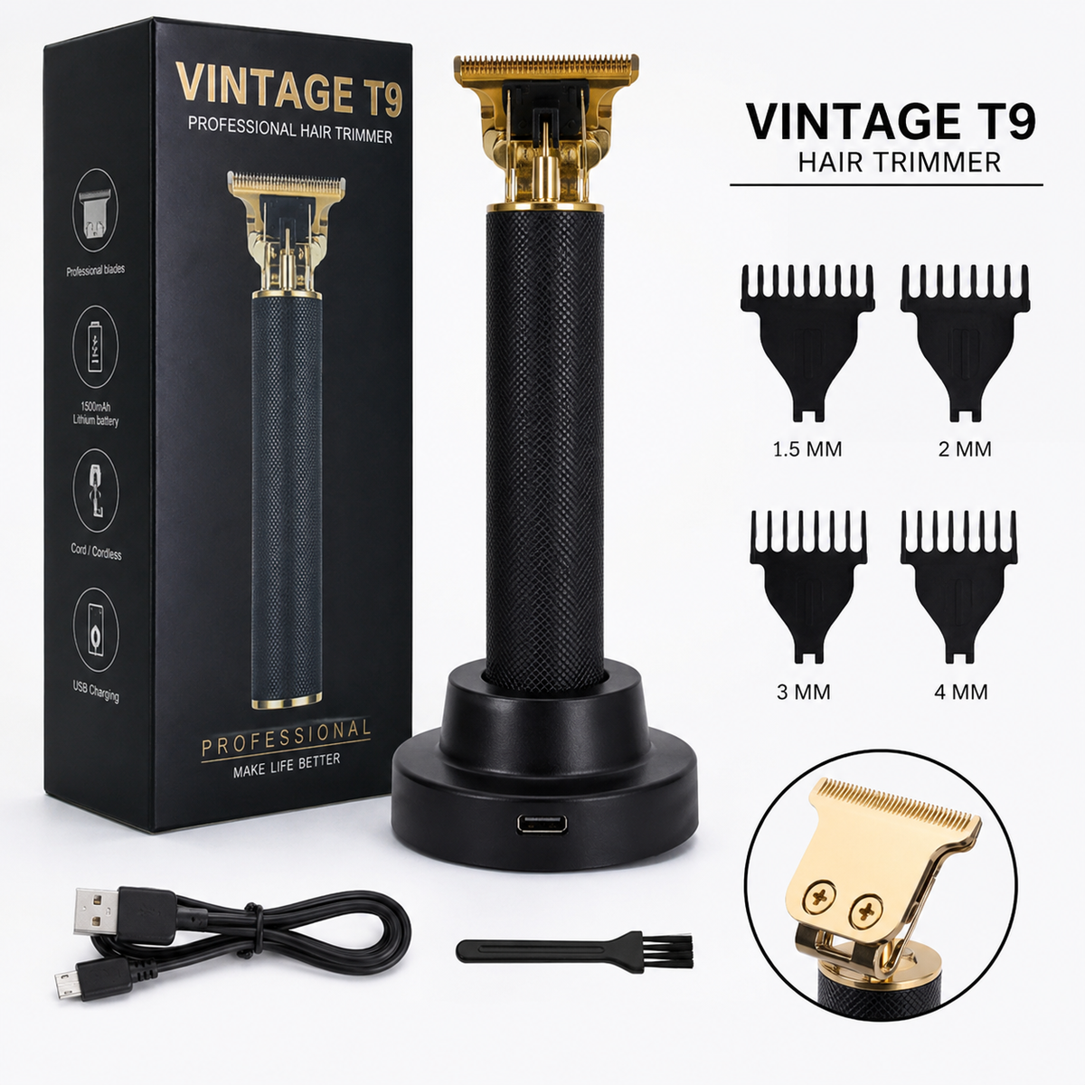 Rechargeable Hair Trimmer, Hair accessories